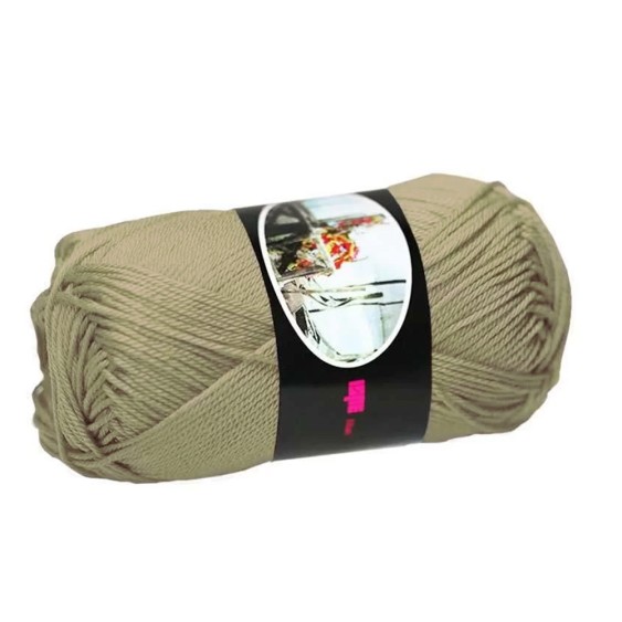 Filato Cotone Egiziano 100% Luxor Ispe – Gomitolo 50 g – Colore Beige 006