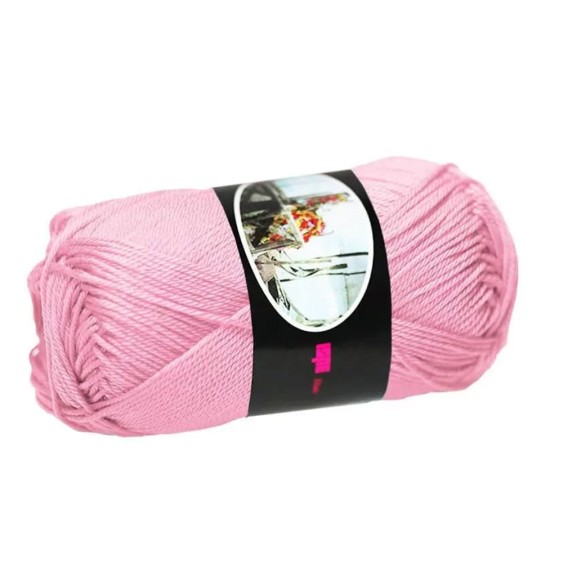 Filato Cotone Egiziano 100% Luxor Ispe – Gomitolo 50 g – Colore Rosa Intenso 008