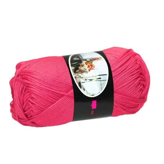 Filato Cotone Egiziano 100% Luxor Ispe – Gomitolo 50 g – Colore Magenta 009
