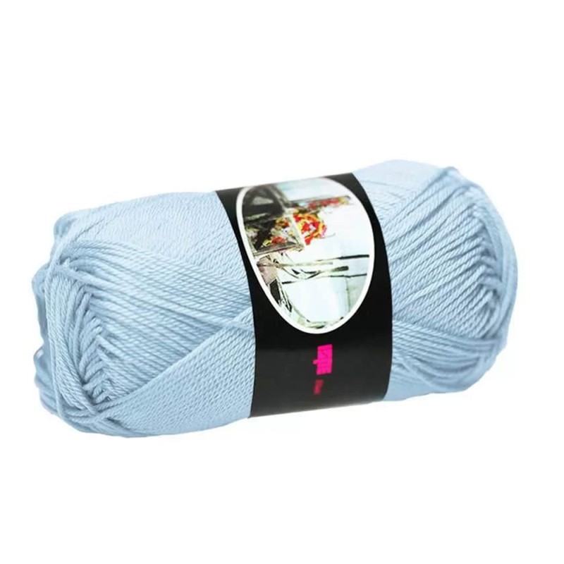 Filato Cotone Egiziano 100% Luxor Ispe – Gomitolo 50 g – Colore Celeste 014
