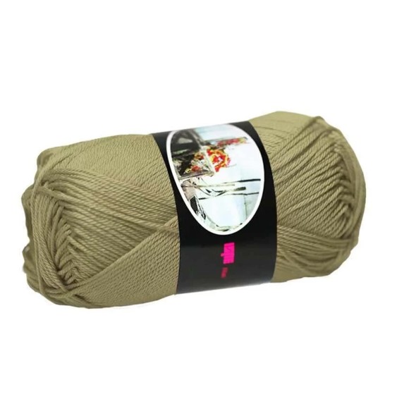 100% Egyptian Cotton Yarn Luxor Ispe – Ball 50 g – Khaki Green Color 052