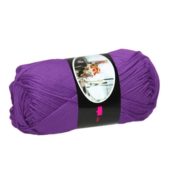 100% Egyptian Cotton Yarn Luxor Ispe – Ball 50 g – Color Purple 059