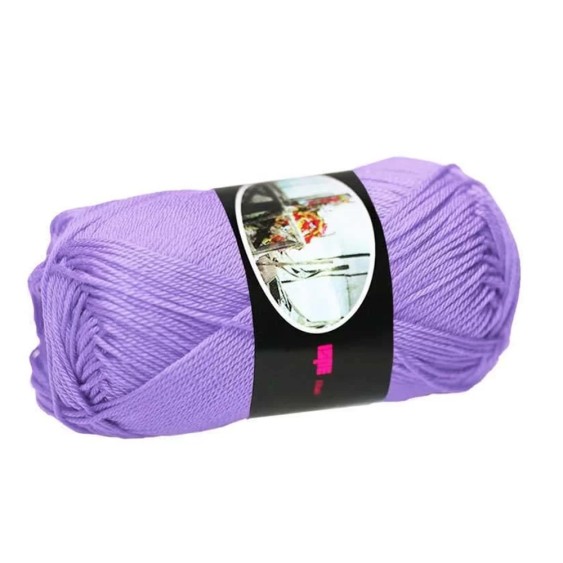 100% Egyptian Cotton Yarn Luxor Ispe – Ball 50 g – Color Lilac 060