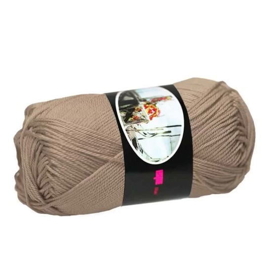 Filato Cotone Egiziano 100% Luxor Ispe – Gomitolo 50 g – Colore Tortora 079