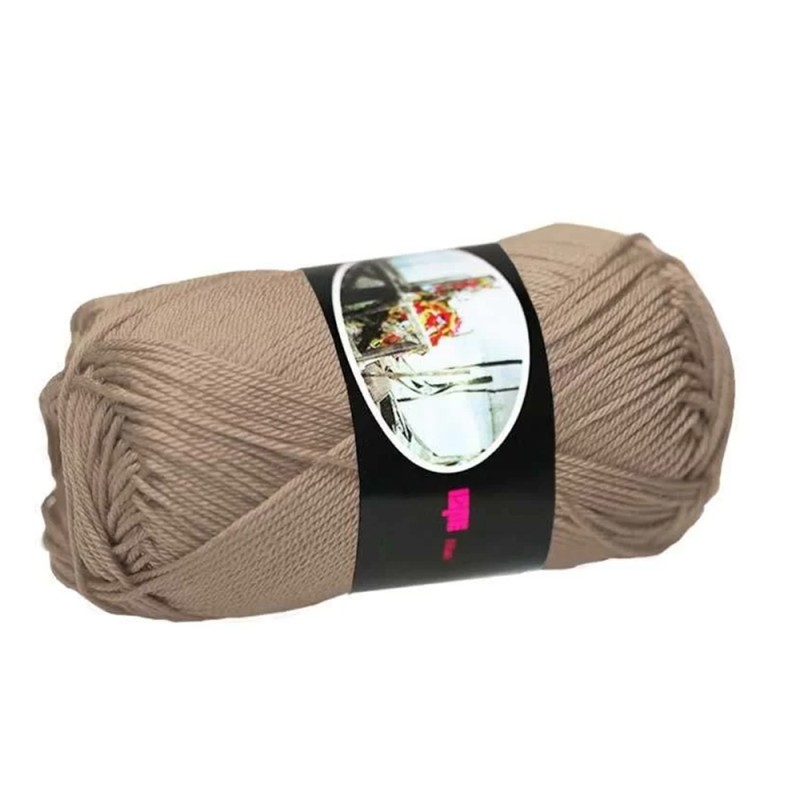 Filato Cotone Egiziano 100% Luxor Ispe – Gomitolo 50 g – Colore Tortora 079