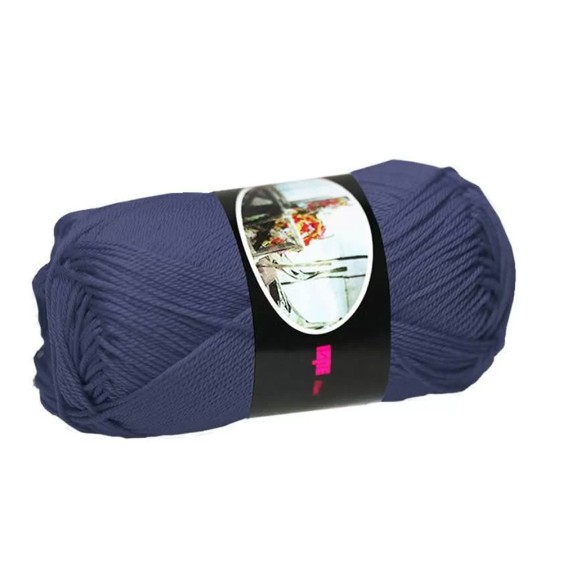 Filato Cotone Egiziano 100% Luxor Ispe – Gomitolo 50 g – Colore Blu 095
