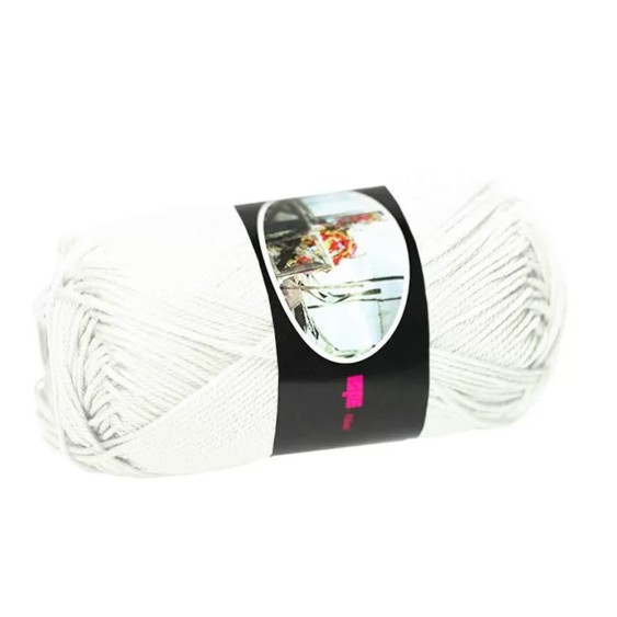 100% Egyptian Cotton Yarn Luxor Ispe – Ball 50 g – Color Ivory 105