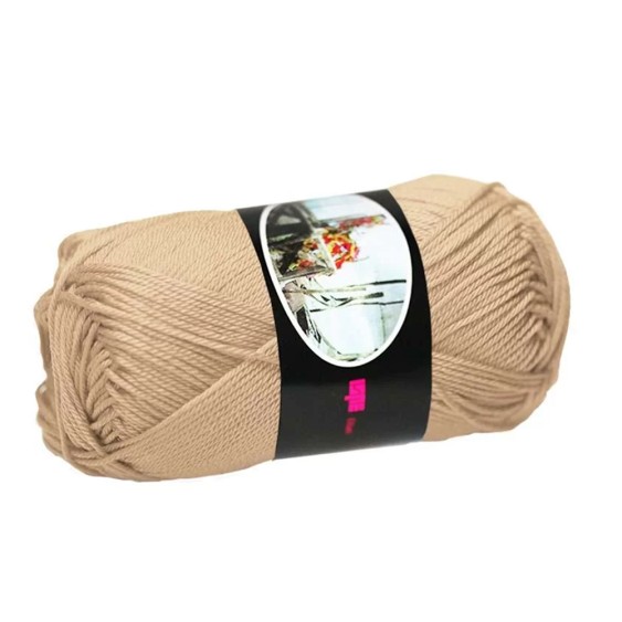 Filato Cotone Egiziano 100% Luxor Ispe – Gomitolo 50 g – Colore Crema 106