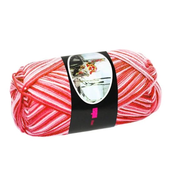 Filato Cotone Egiziano 100% Luxor Ispe – Gomitolo 50 g – Colore Rosa Sfumato 112