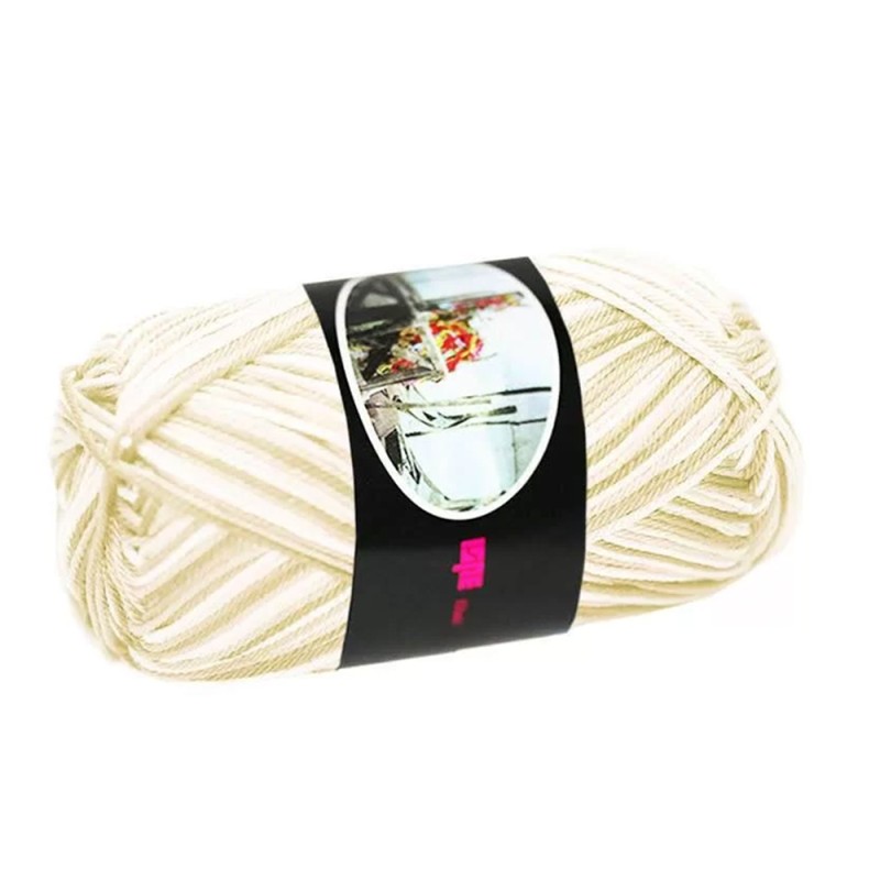 Filato Cotone Egiziano 100% Luxor Ispe – Gomitolo 50 g – Colore Beige Sfumato 125