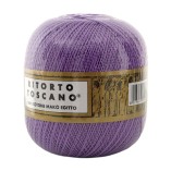 Filato Cotone Egiziano Makò 100% Ritorto Toscano Ispe N. 5 – Gomitolo 100 g – Colore Lilla 016