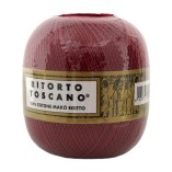 Filato Cotone Egiziano Makò 100% Ritorto Toscano Ispe N. 5 – Gomitolo 100 g – Colore Bordeaux 019
