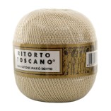 Filato Cotone Egiziano Makò 100% Ritorto Toscano Ispe N. 3 – Gomitolo 100 g – Colore Ècru 002