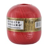 Filato Cotone Egiziano Makò 100% Ritorto Toscano Ispe N. 3 – Gomitolo 100 g – Colore Rosso 008