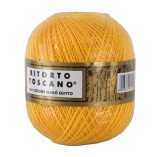 Filato Cotone Egiziano Makò 100% Ritorto Toscano Ispe N. 3 – Gomitolo 100 g – Colore Giallo 012