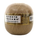 Filato Cotone Egiziano Makò 100% Ritorto Toscano Ispe N. 3 – Gomitolo 100 g – Colore Tabacco 020