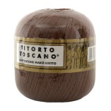 Filato Cotone Egiziano Makò 100% Ritorto Toscano Ispe N. 3 – Gomitolo 100 g – Colore Marrone 029