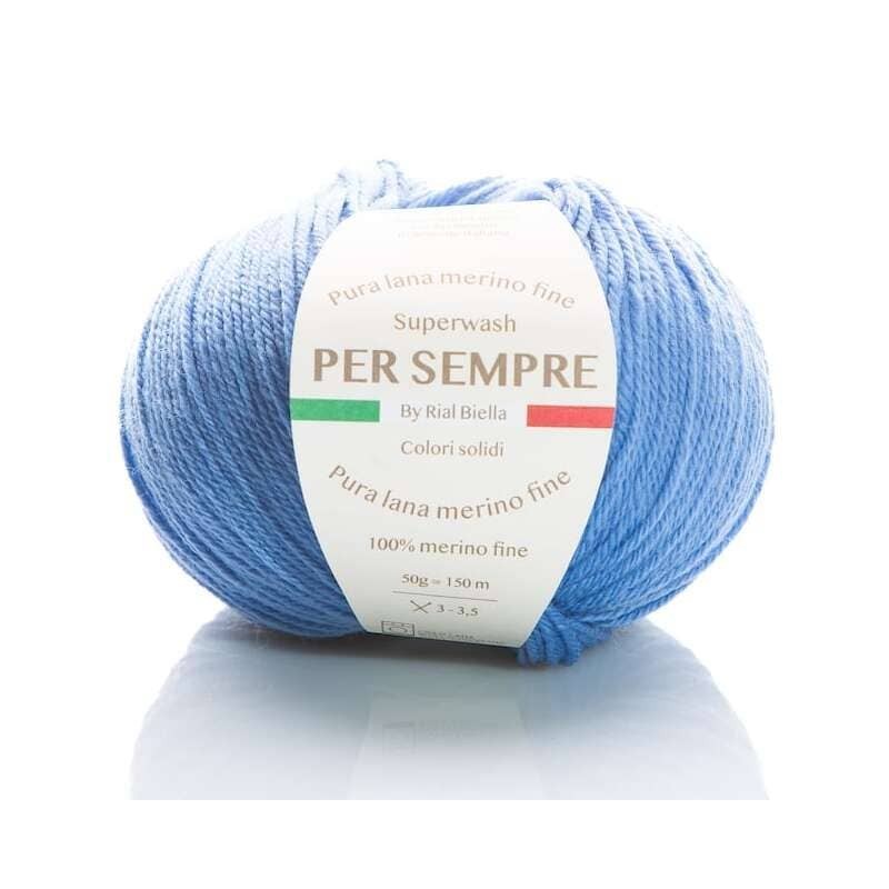 Per Sempre Yarn Rial Filati Cerulean 164 – 50 g Skein