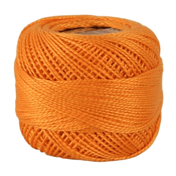 ISPE Pearl Cotton Embroidery Thread – Orange 304 – 10 g Skein