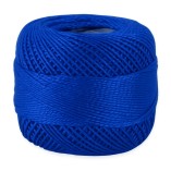 Filato Perlè Cotone Egiziano 100% Ispe - Gomitolo 10 g - Colore 368 Blu Elettrico