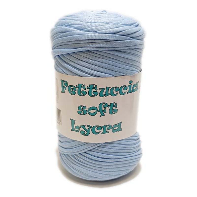 Fettuccia Soft Lycra MAS 72 Celeste – Gomitolo 400 g