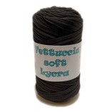 Fettuccia Soft Lycra MAS srl - Gomitolo 400 g - Colore 81 Nero