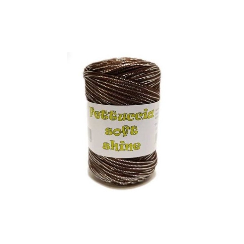 Soft Lycra Shine Ribbon MAS–75 Silver Brown – 400 g Spool