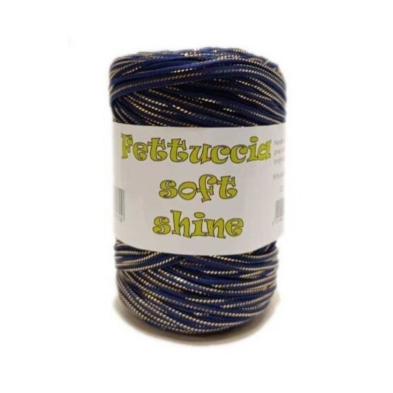 Soft Lycra Shine Ribbon MAS–67 Blue Gold – 400 g Spool