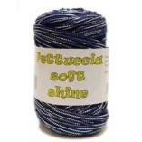 Fettuccia Soft Shine MAS srl - Gomitolo 400 g - Colore 67 Blu Silver