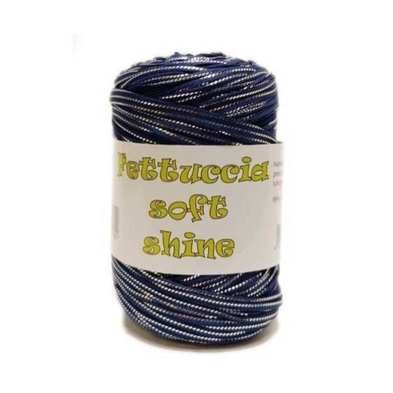Soft Lycra Shine Ribbon MAS–Blue Silver– 400 g Spool