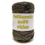 Fettuccia Soft Shine MAS srl - Gomitolo 400 g - Colore 81 Nero Gold