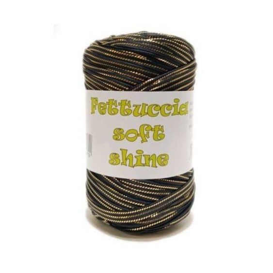 Fettuccia Lycra Shine Colore Nero Gold 400 g | MAS srl