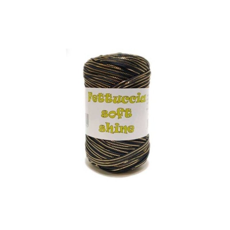 Fettuccia Lycra Shine Colore Nero Gold 400 g | MAS srl