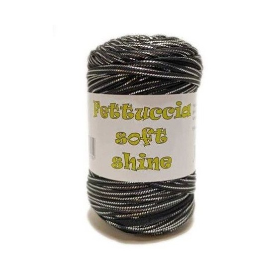 Fettuccia Lycra Shine Colore Nero Silver 400 g | MAS srl