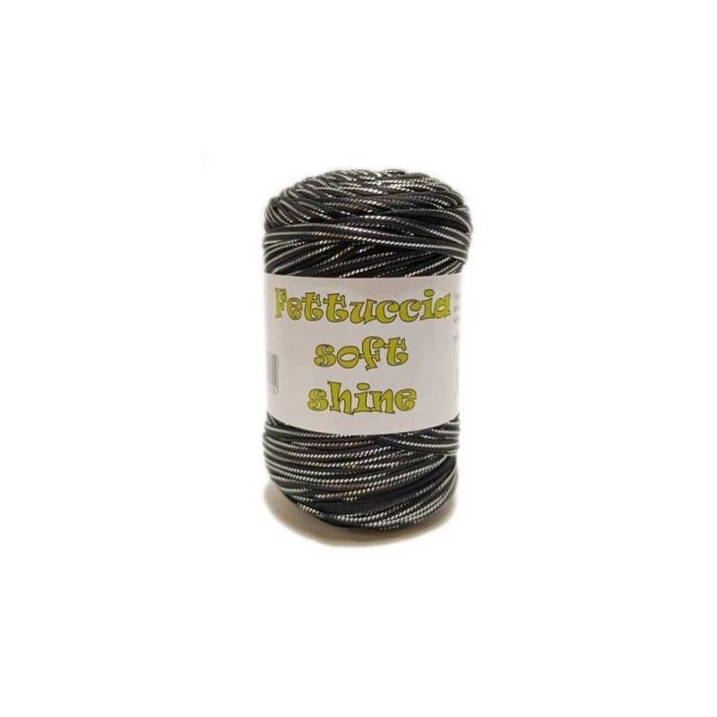 Fettuccia Lycra Shine Colore Nero Silver 400 g | MAS srl