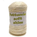 Fettuccia Soft Shine MAS srl - Gomitolo 400 g - Colore 78 Panna Gold