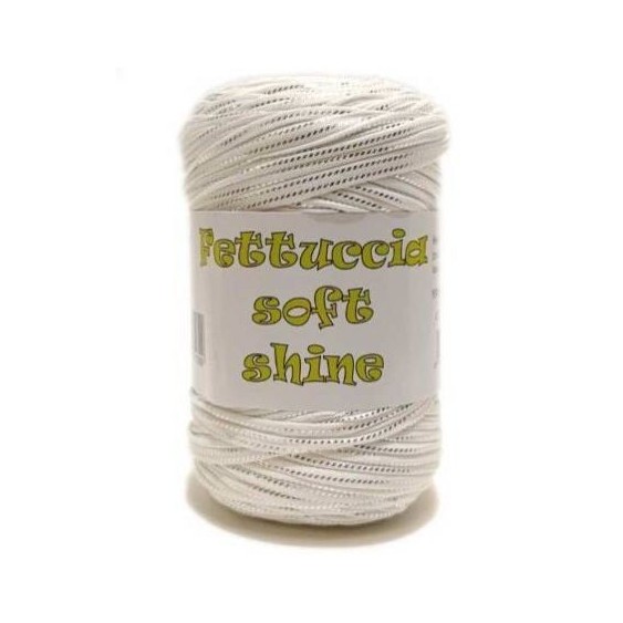 Fettuccia Lycra Shine Colore Bianco Silver 400 g | MAS srl