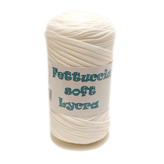 Fettuccia Soft Lycra MAS – 51 Bianco – Gomitolo 400 g