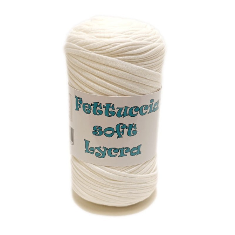 Fettuccia Soft Lycra MAS – 51 Bianco – Gomitolo 400 g