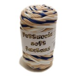 Fettuccia Soft Lycra MAS srl - Gomitolo 400 g - Colore 800 Sfumato Blu Beige